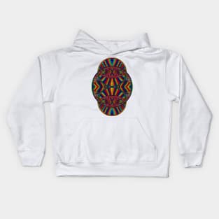 Psychedelic Abstract colourful work 257 Crest Kids Hoodie